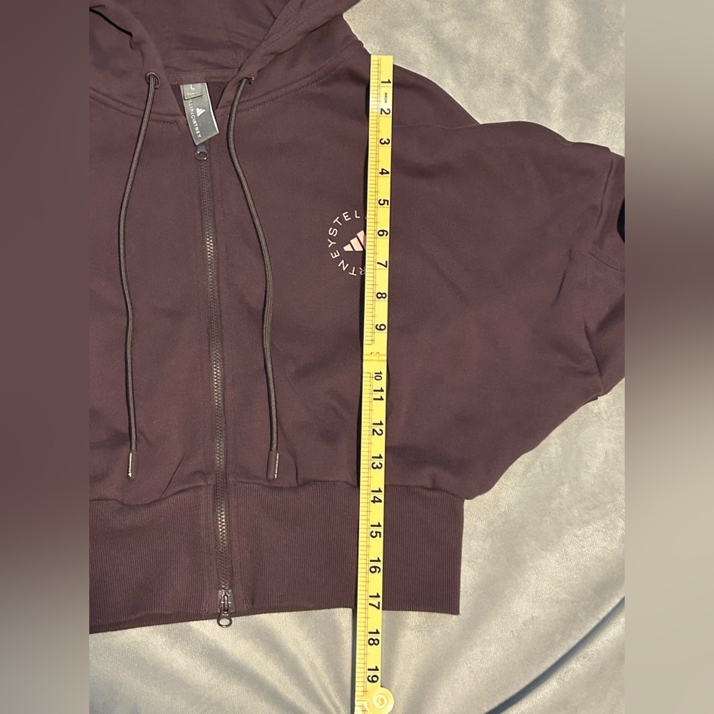 adidas by Stella McCartney Sportswear Cropped Hoodie in Purple - L - Picture 11 of 11